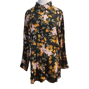 Prin Story Floral Button-Up Blouse - NWT
